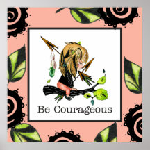 Be Courageous Child's Boho Framed Art