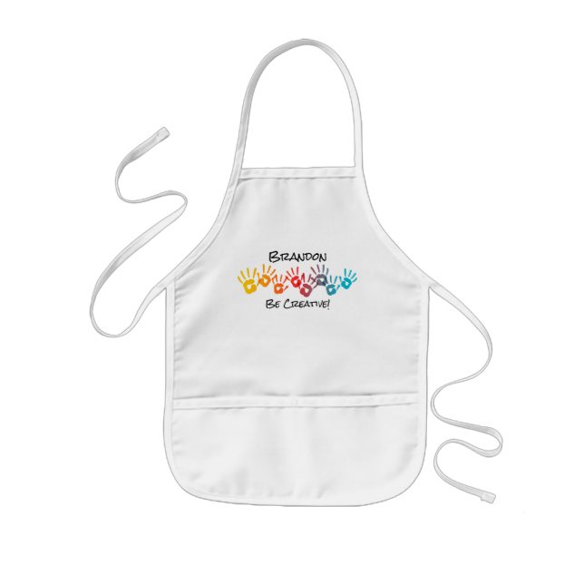 Be Creative Art Personalized Kid’s Apron (Front)