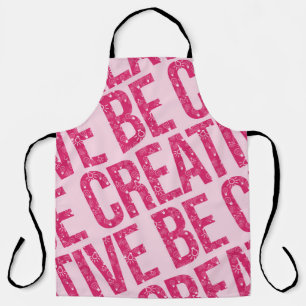 Be Creative Pattern Word Art Examples Pattern Art Apron
