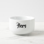 Be Creative Personalise It Soup Bowl<br><div class="desc">Edit your own message here.
Option to change text colour and or background band of colour.
#Wedding #Gifts #his #hers #anniversary
Sharing some of my favourites
Be Creative!</div>