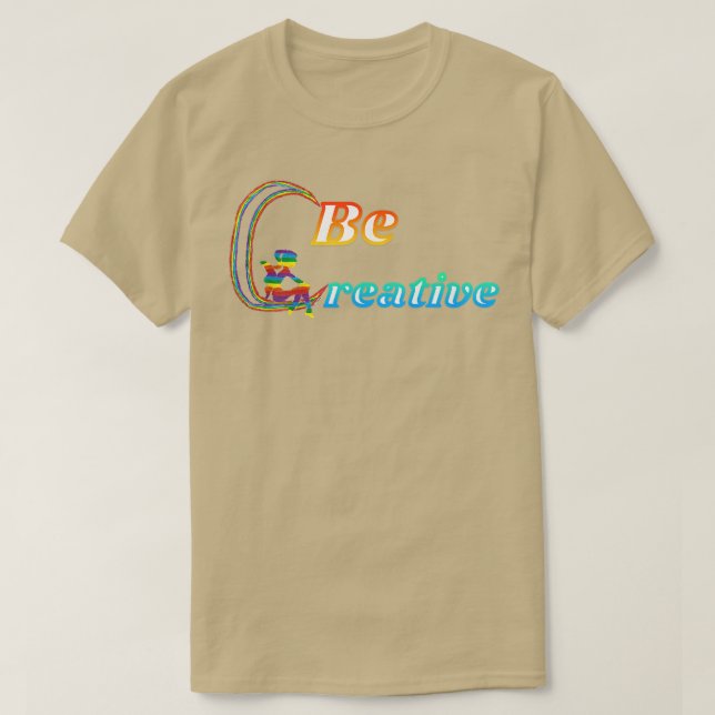 Be Creative Rainbow Fairy T-Shirt (Design Front)