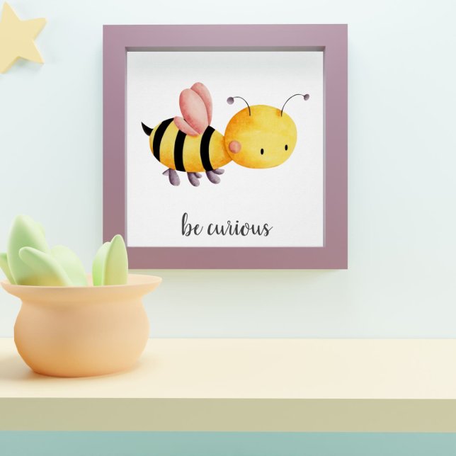 Be Curious Bee Nursery Poster (Creator Uploaded)
