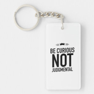 Be curious black key ring