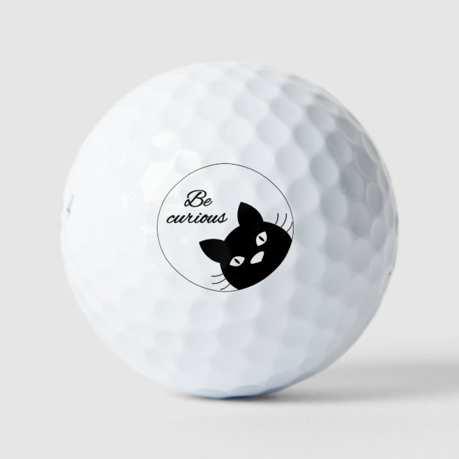 Be Curious Golf Balls (Front)