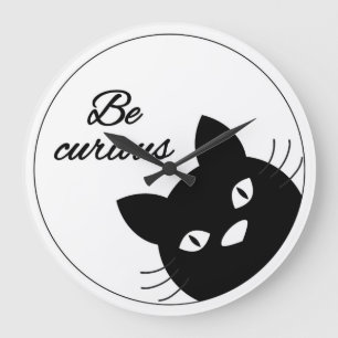 Be Curious Large Clock