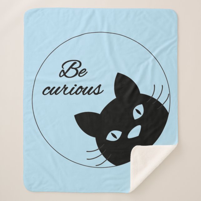 Be Curious Sherpa Blanket (Front)