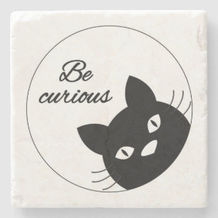 Be Curious Stone Coaster