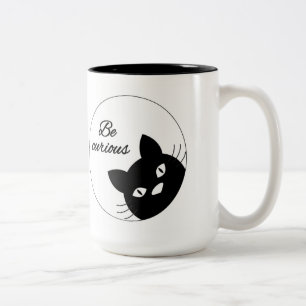 Be Curious Two-Tone Coffee Mug