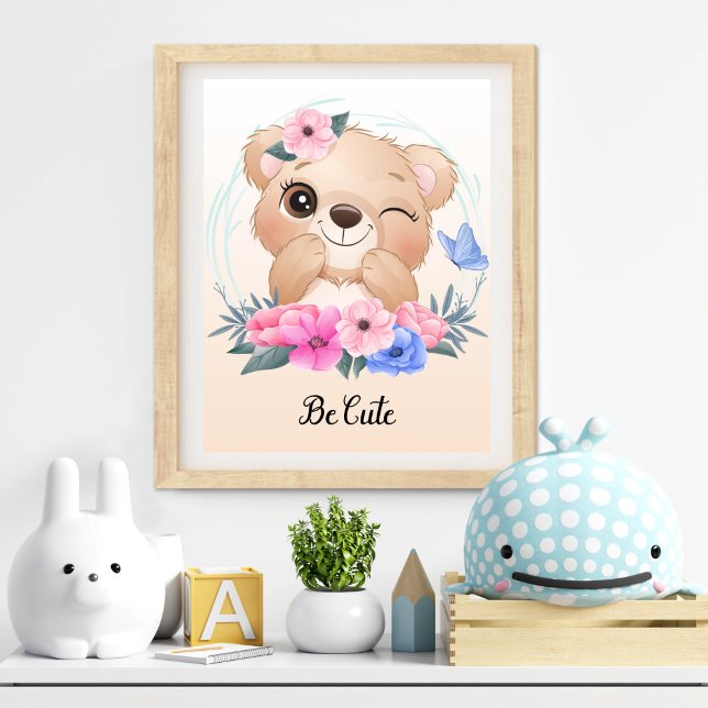 Be Cute Animal Nursery Wall Art (Be Cute Animal Nursery Wall Art)