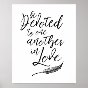 Be Devoted to One Another in Love Art Print