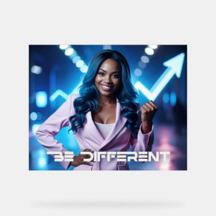 BE DIFFERENT ACRYLIC SIGN