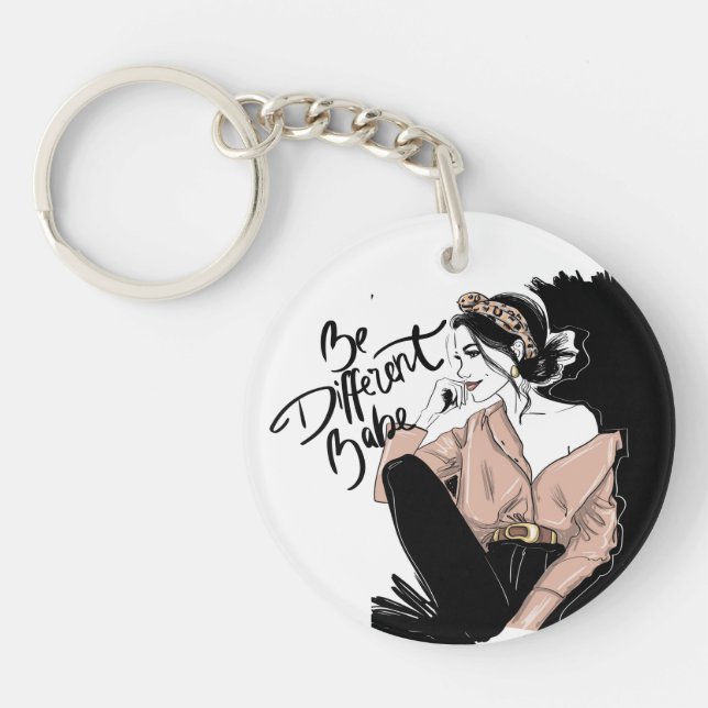 Be Different Babe Key Ring (Front)