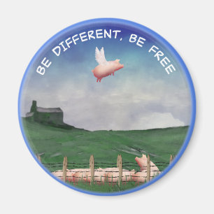 Be Different, Be Free Magnet