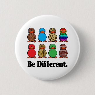 Be Different Ducks 6 Cm Round Badge