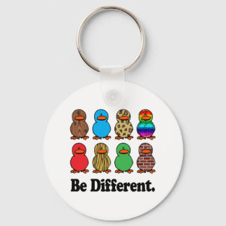 Be Different Ducks Key Ring