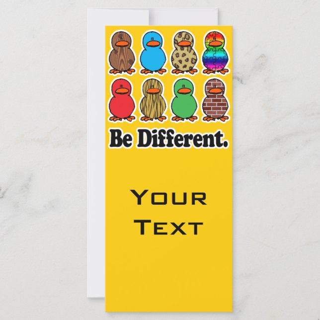 be different funny pattern ducky ducks (Front)