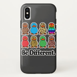 be different funny pattern ducky ducks iPhone x case