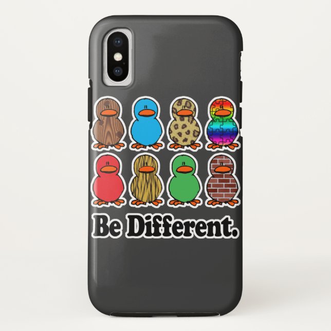 be different funny pattern ducky ducks Case-Mate iPhone case (Back)