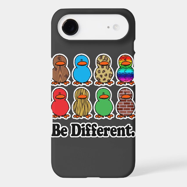 be different funny pattern ducky ducks Case-Mate iPhone case (Back)