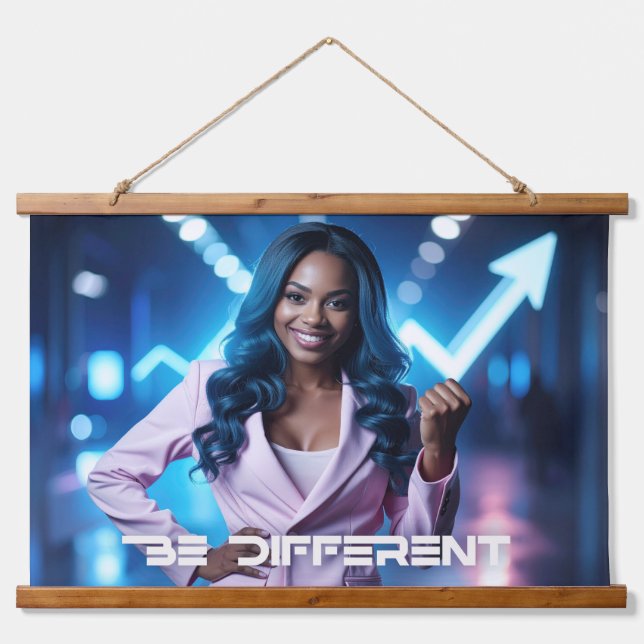 BE DIFFERENT HANGING TAPESTRY (Front)