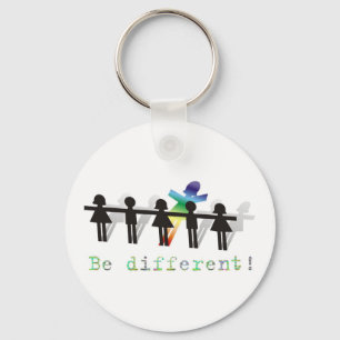 Be different! key ring