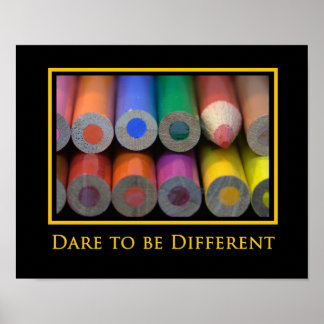 "Be different" Photo Poster Print