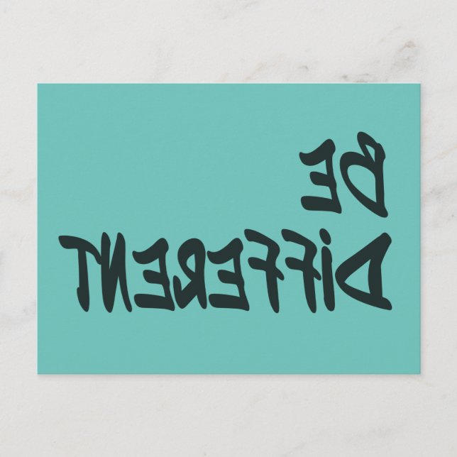 Be Different Postcard (Front)