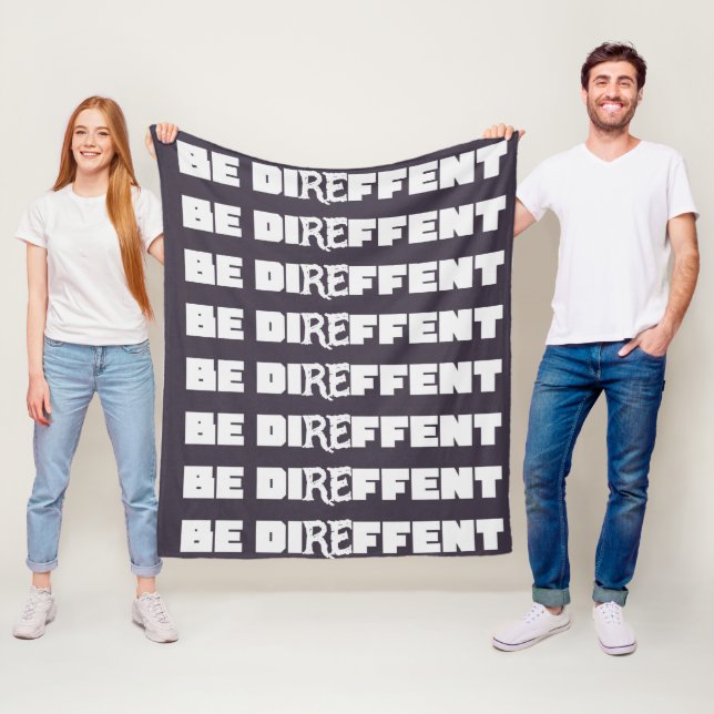 Be Direffent Fleece Blanket (In Situ)