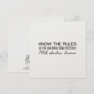BE EFFECTIVE 5.25 x 5.25 card