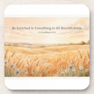 Be Enriched Thanksgiving Coaster