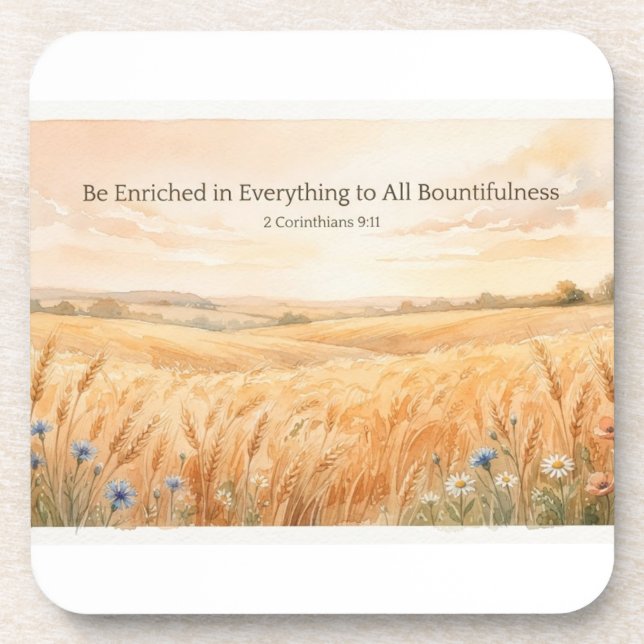 Be Enriched Thanksgiving Coaster (Front)