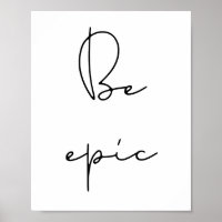 Be epic black font