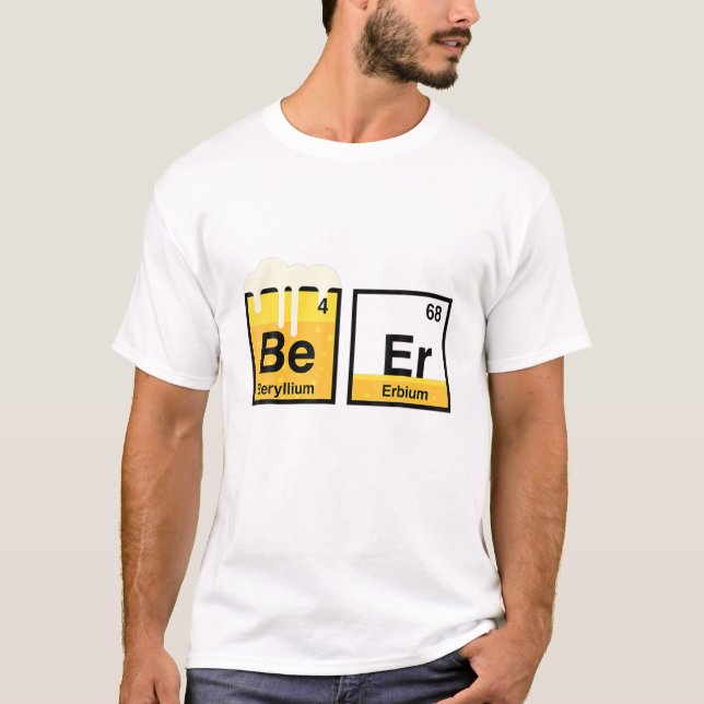 BE ER Funny Chemical Elements For St. Patrick Day T-Shirt (Front)