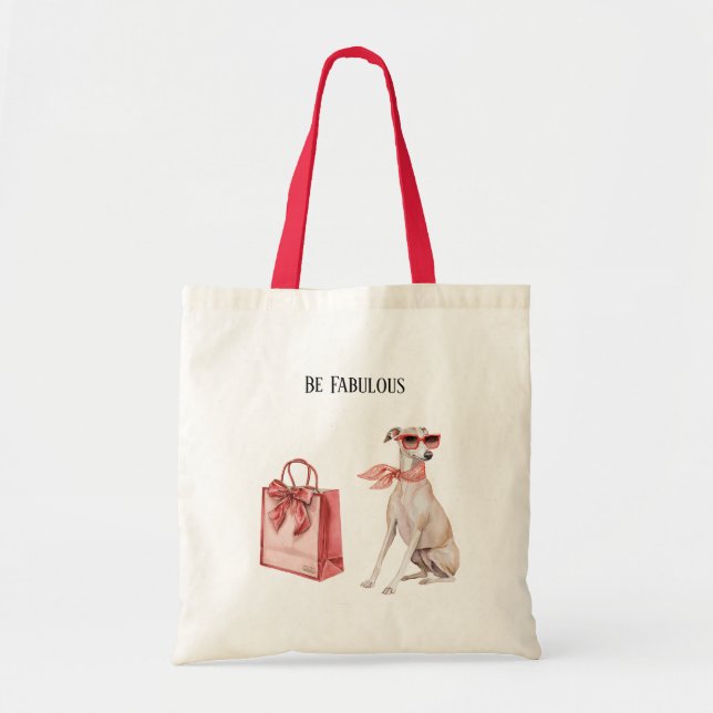 Be Fabulous Dog Bag Red Lips (Front)