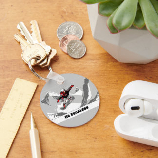 Be Fearless - Snowboarder Key Ring