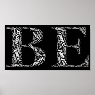 Be fearless word in word poster