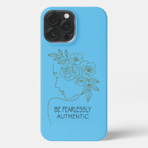 Be Fearlessly Flowers Head Feminine iPhone 13 Pro Max Case