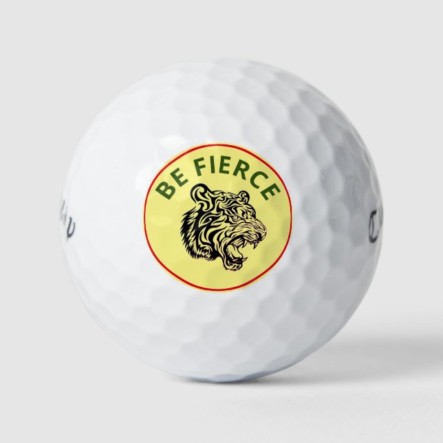 BE FIERCE TRIBAL TIGER CALLAWAY Golf Balls (Front)