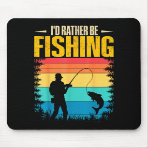 Be fishing funny fishing graphic for men women mouse mat