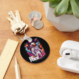 BE FREE Astronaut design Key Ring