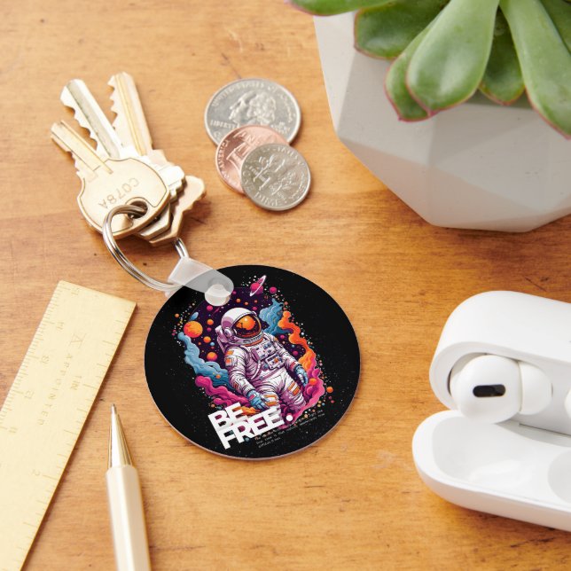 BE FREE Astronaut design Key Ring (Desk)