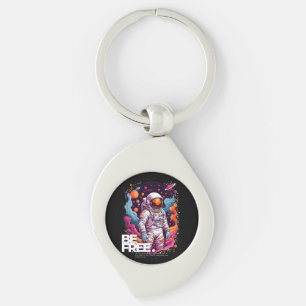 BE FREE Astronaut design Key Ring