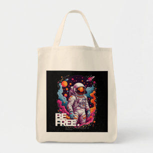 BE FREE Astronaut design  Tote Bag