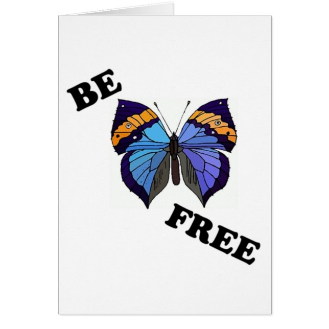 " BE FREE " BUTTERFLY (Front)