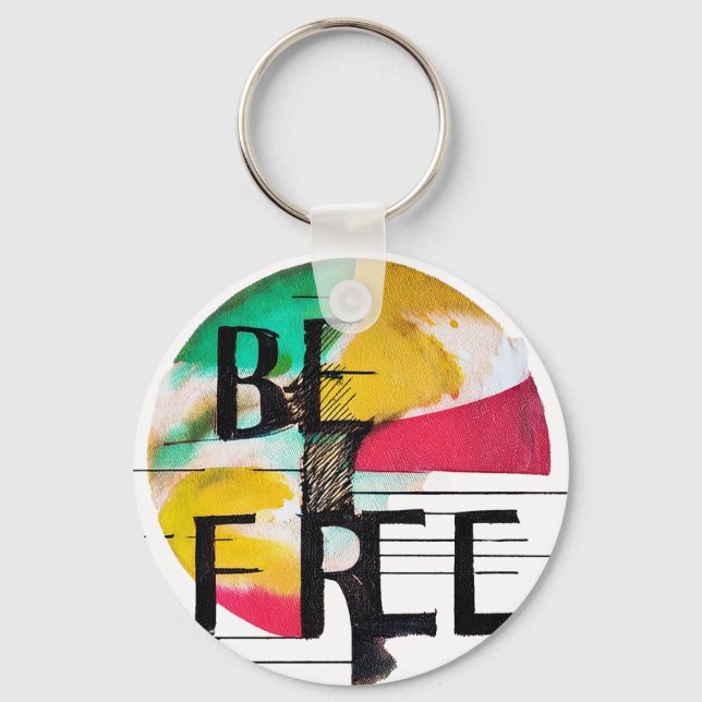 Be Free Key Ring (Front)