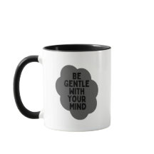 “Be Gentle With Your Mind” Wellbeing Quote Design