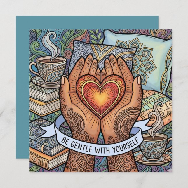 Be Gentle With Yourself Personalized Card (Front/Back)