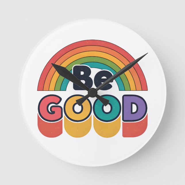 Be good round clock (Front)