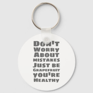 Be Grapefruit Key Ring