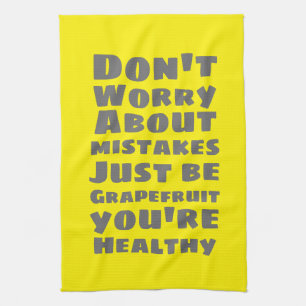 Be Grapefruit Tea Towel